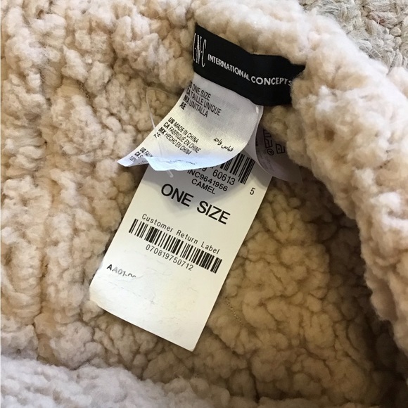 INC CAMEL COLORED SUPER SOFT SCARF DICKIE UNDERLAY 2 AVAIL NWT - Picture 3 of 4